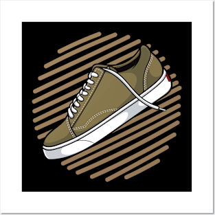 Olive Skate Sneaker Posters and Art